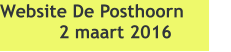 Website De Posthoorn 2 maart 2016